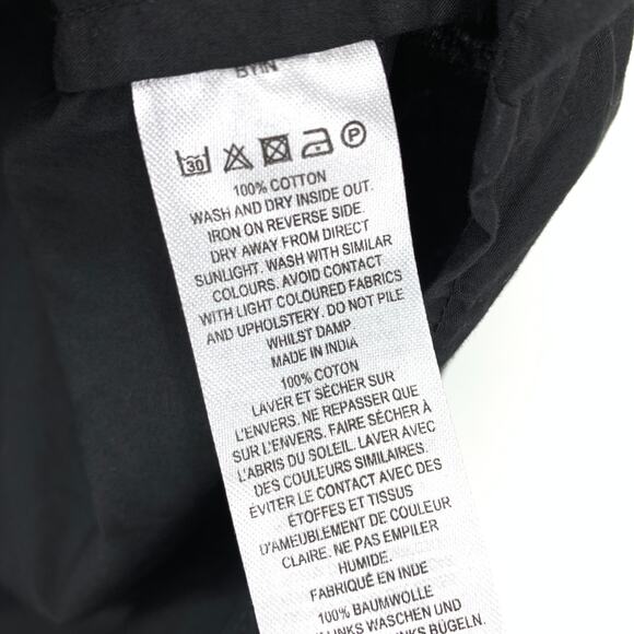 French Connection Top Women's Oversize S Short Dolman Sleeve Collared Black - Picture 6 of 6